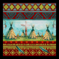 Teepe Tent Dreamcatcher Totem Pole Seamless Patter Heavyweight Sweatshirt | Teevron
