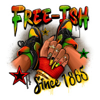Free-ish Since 1865 Juneteenth Black Girl Sneakers Premium Tee | Teevron