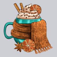 Winter Coffee Cup With Scarf Heavyweight Sweatshirt | Teevron