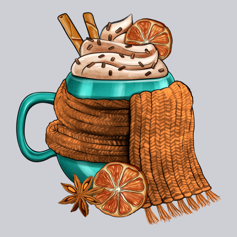 Winter Coffee Cup With Scarf Heavyweight Sweatshirt by FaDigitalArtStudio | Teevron