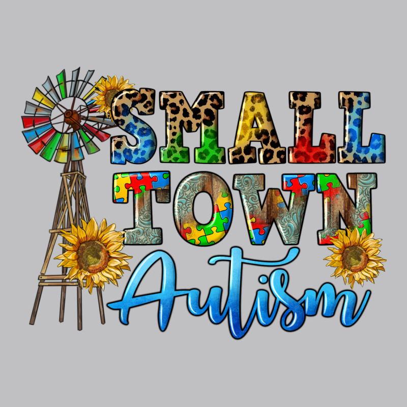 Small Town Autism Long Sleeve Tee by CowGirlArtShop | Teevron