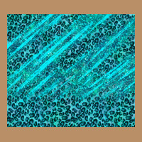 Blue Glitter With Leopard Pattern Vintage Hoodie | Teevron
