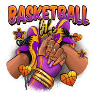 Basketball life afro girl sneakers | Teevron