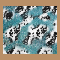 Teal Glitter And Cowhide Vintage Hoodie | Teevron