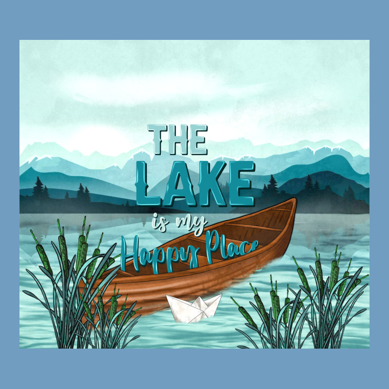 The Lake Is My Happy Place Urban Heavy Tee by TumblerDesignByShophia | Teevron