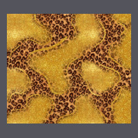 Gold Glitter With Leopard Pattern Vintage Hoodie | Teevron