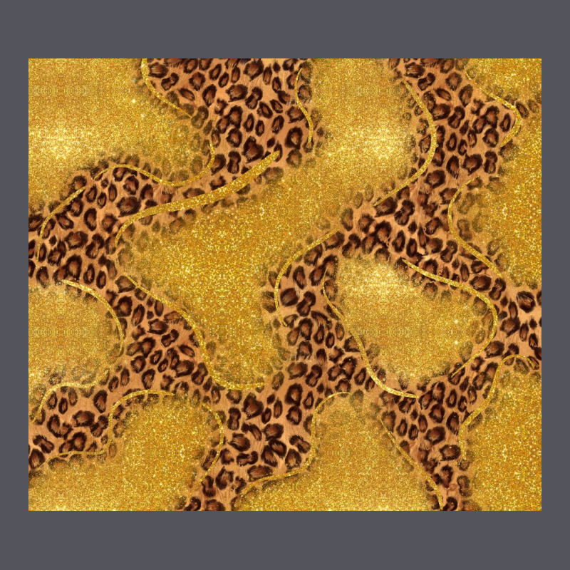Gold Glitter With Leopard Pattern Vintage Hoodie by TumblerDesignByShophia | Teevron