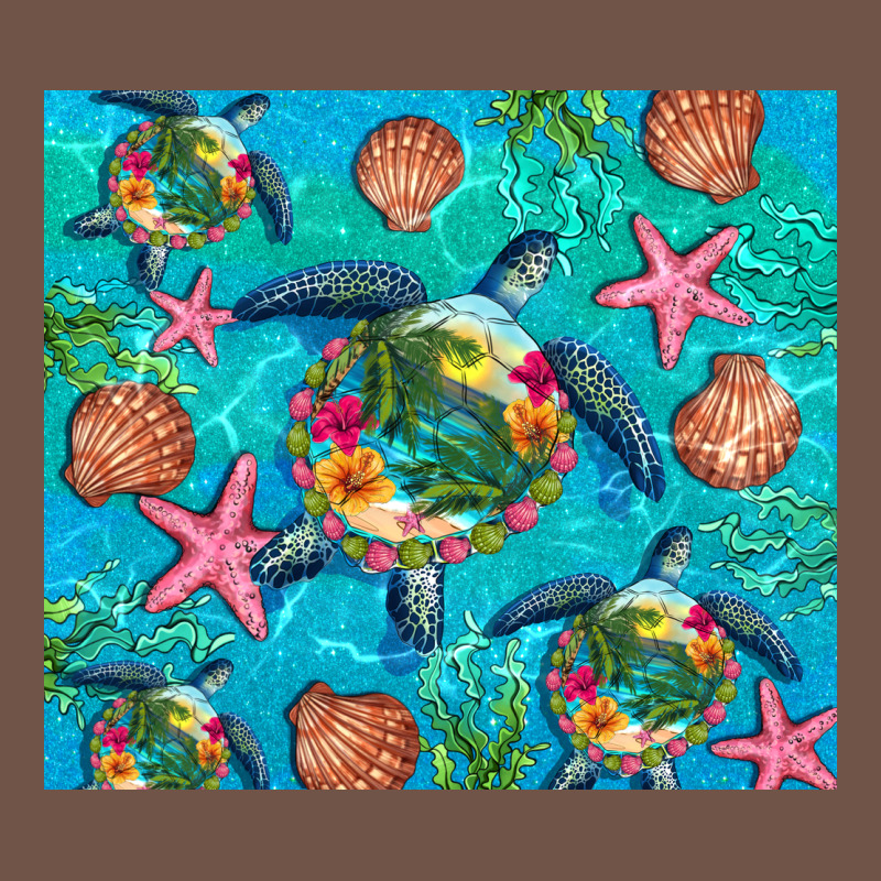 Turtle Summer Seashells Starfish Seaweed Premium Sweatshirt by Artiststas | Teevron