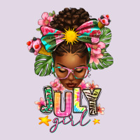 July Girl Afro Woman Summer Classic Tee | Teevron
