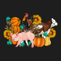 Farm Life Fall Pig Cow Rooster Heavyweight Hoodie | Teevron