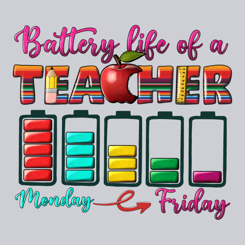 Battery Life Of A Teacher Heavyweight Sweatshirt by BundleAndBundleShop | Teevron