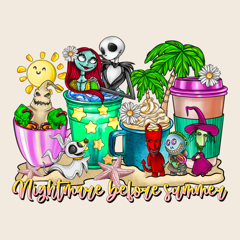 Nightmare Before Summer Coffee Cups Zipper Hoodie by CowhideDigitalArt | Teevron