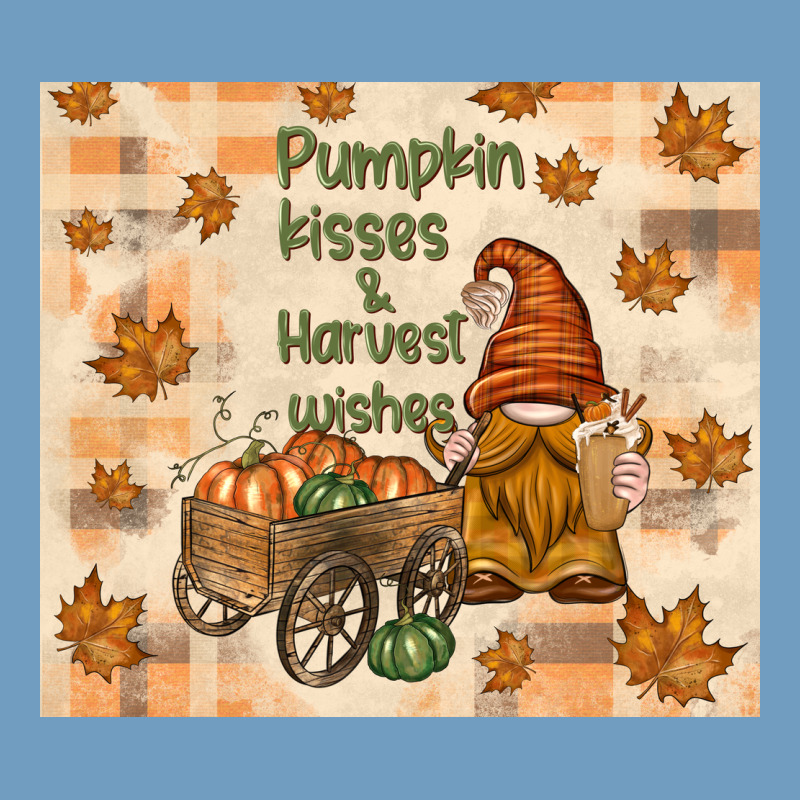 Pumpkin Kisses And Harvest Wishes Urban Heavy Tee by TumblerDesignByShophia | Teevron