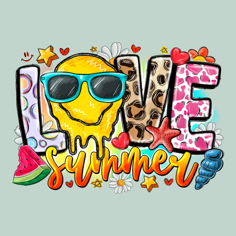 Love Summer Zipper Hoodie by CowhideDigitalArt | Teevron