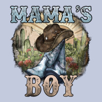 Mama's Boy Western Cowboy Boots Cactus Long Sleeve Tee | Teevron