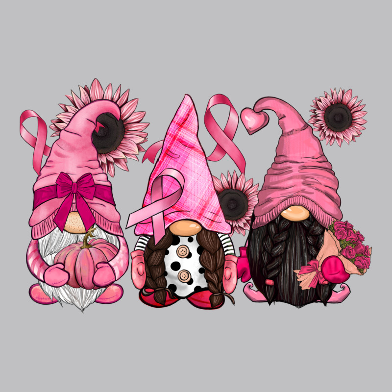 Breast Cancer Gnomes Long Sleeve Tee by CowGirlArtShop | Teevron