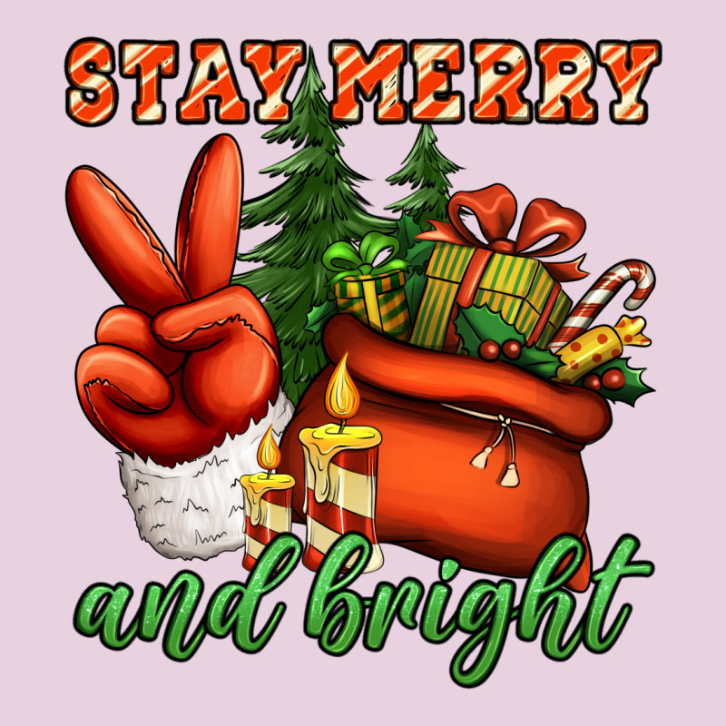 Stay Merry And Bright Peace Hand Ladies Tee by Jasminsmagicworld | Teevron