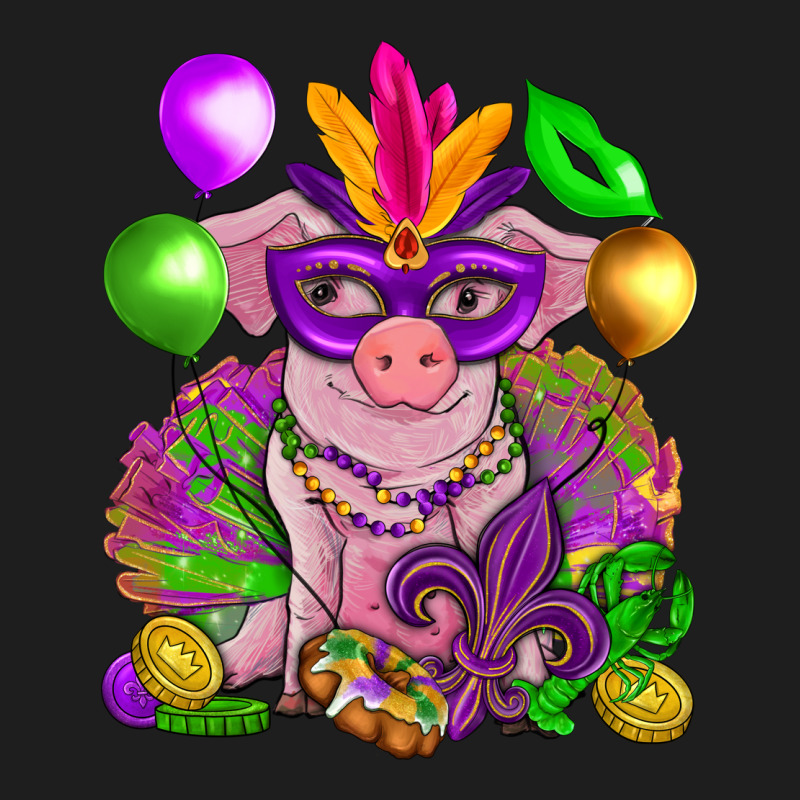 Mardi Gras Pig Classic Tee by NancyCooperArtShop | Teevron
