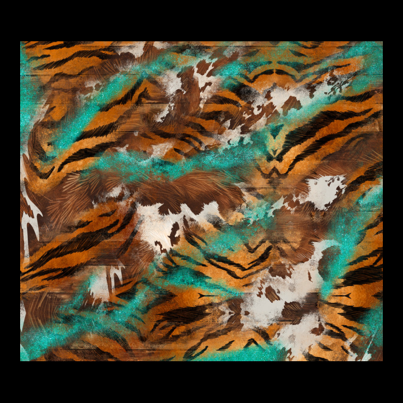 Tiger Cowhide Tumbler Ladies Tee by BarkalooDesign | Teevron