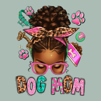 Afro Messy Bun Dog Mom Classic Tee | Teevron
