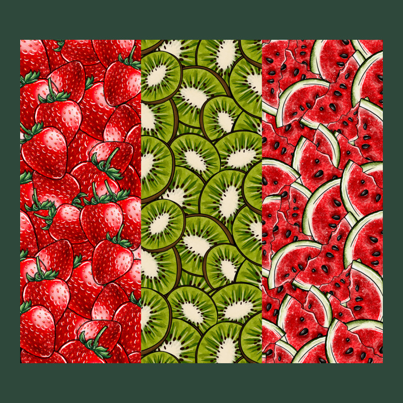 Summer Fruits Zipper Hoodie by CowhideDigitalArt | Teevron