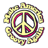 Make America Groovy Again Peace Sign 70S Retro | Teevron