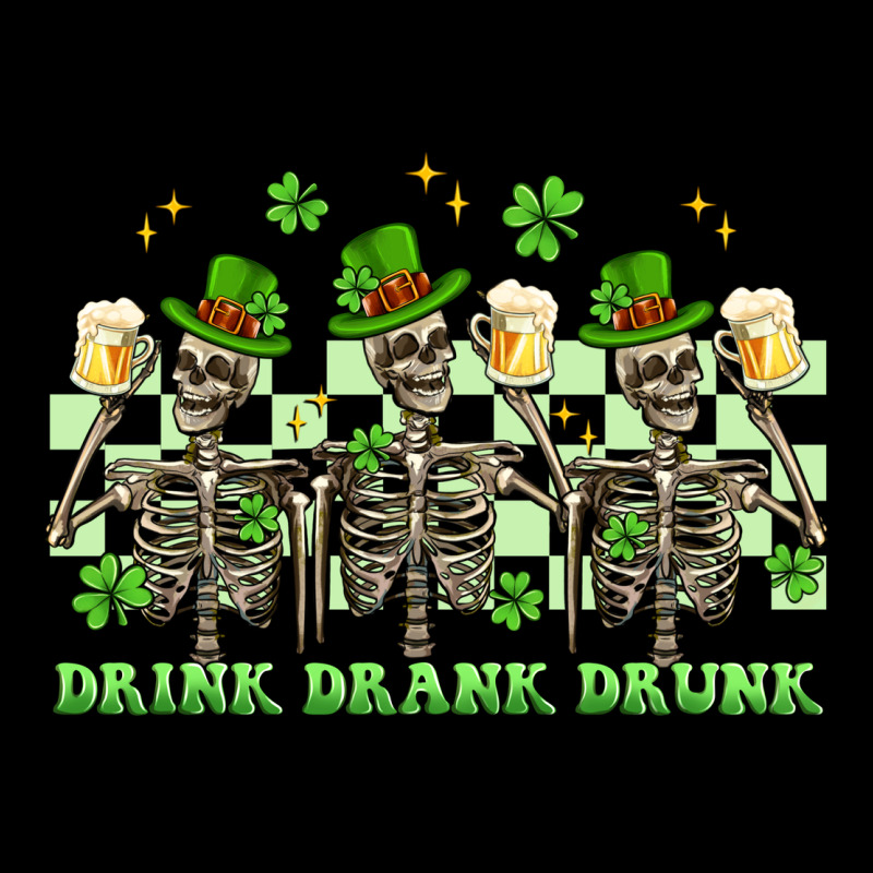St. Patrick's Day Skeletons Drink Drank Drunk Premium Tee by Artiststas | Teevron
