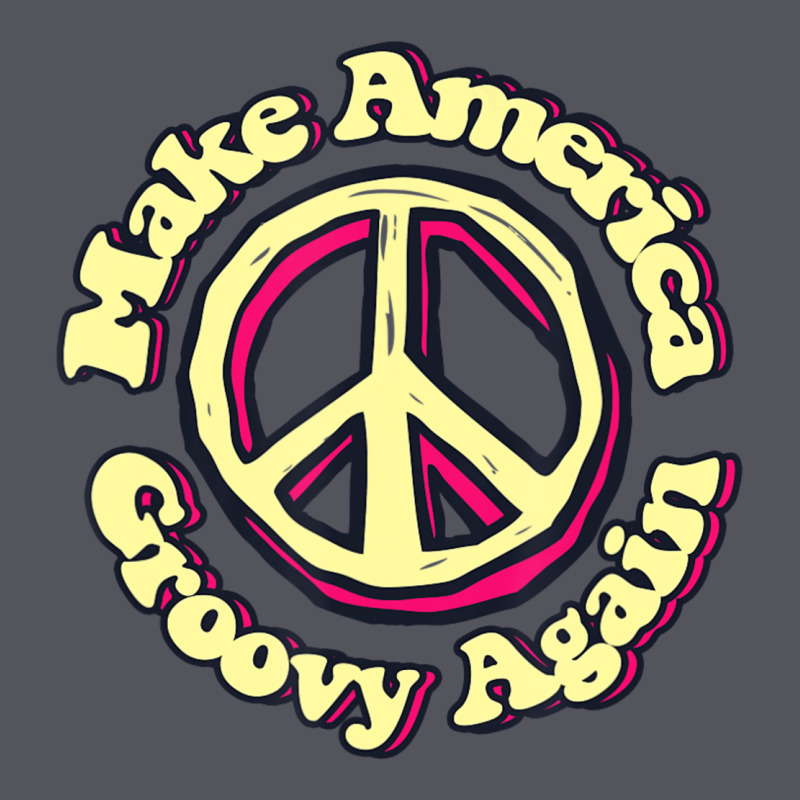 Make America Groovy Again Peace Sign 70s Retro Vintage Hoodie by lanVoArt | Teevron
