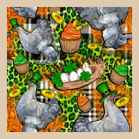 St. Patricks Chicken With Cupcake Leopard Heavyweight Sweatshirt | Teevron