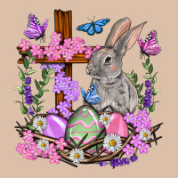 Easter Eggs And Bunny With Cross Easter Day Urban Heavy Tee | Teevron