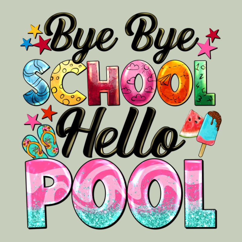 Bye Bye School Hello Pool Ladies Tee by BarkalooDesign | Teevron