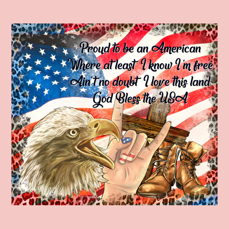 God Bless The Usa Urban Heavy Tee by TumblerDesignByShophia | Teevron