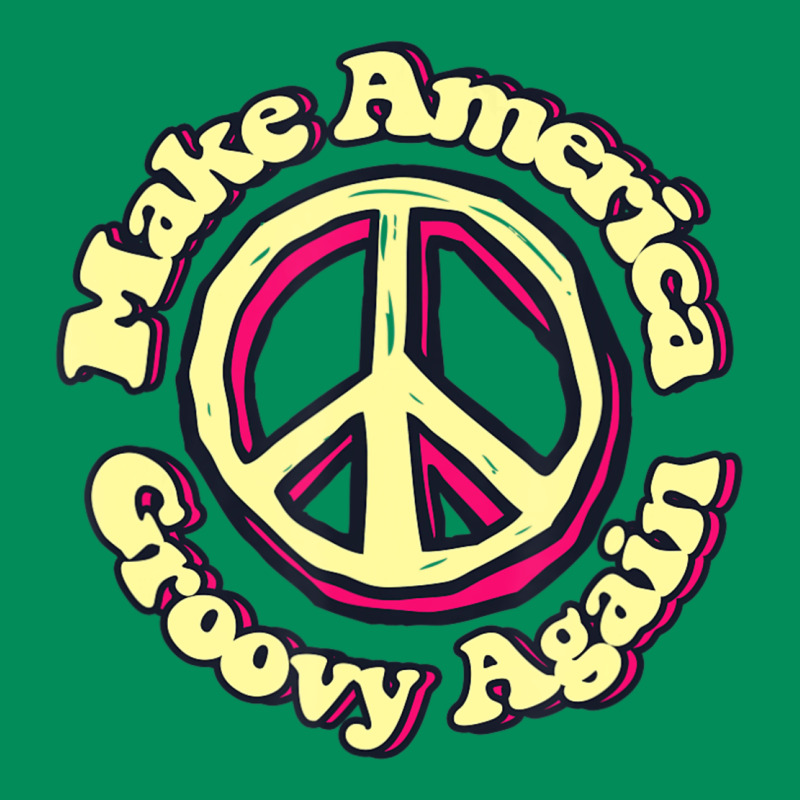 Make America Groovy Again Peace Sign 70s Retro Urban Hoodie by lanVoArt | Teevron