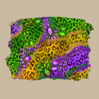 Mardi Gras Leopard Gemstone Background Long Sleeve Tee | Teevron