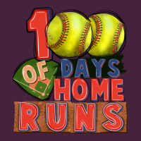 100 Days Of Home Runs Softball Long Sleeve Tee | Teevron