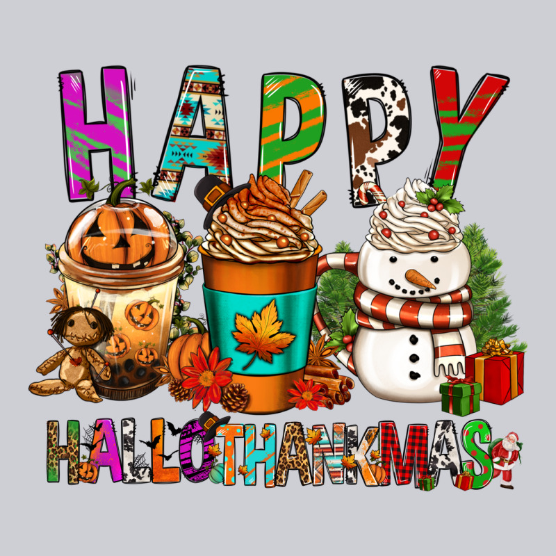 Happy Hallothankmas Coffee Cups Heavyweight Sweatshirt by FaDigitalArtStudio | Teevron