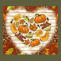 Fall Heart With Leopard Vintage Tee | Teevron