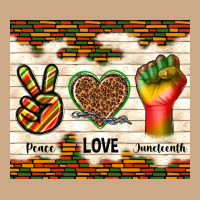 Peace Love Juneteenth Vintage Hoodie | Teevron