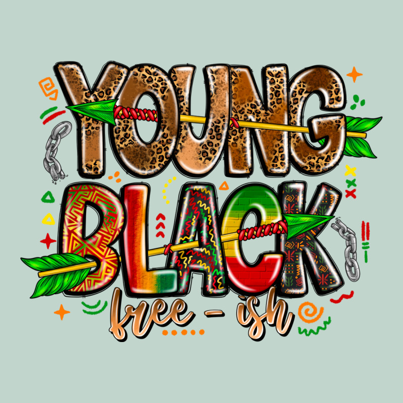 Young Black Free Ish Zipper Hoodie by CowhideDigitalArt | Teevron