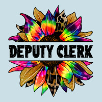 Deputy Clerk Tie Dye Sunflower Ladies Tee | Teevron