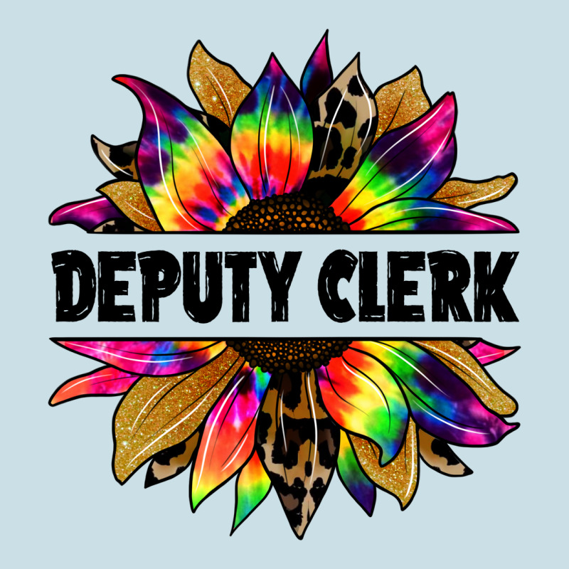 Deputy Clerk Tie Dye Sunflower Ladies Tee by Jasminsmagicworld | Teevron