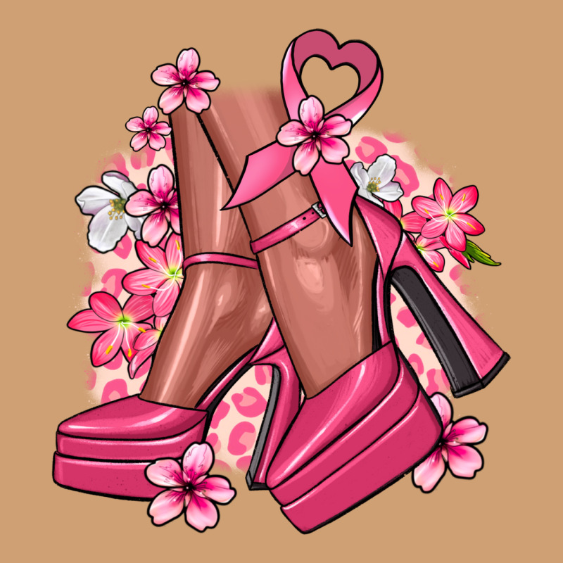 Cancer High Heels Cancer Awareness Vintage Tee by HowdyJamesFarm | Teevron