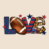 Love Football Team Color Red Blue 4th Of July Urban Heavy Tee | Teevron
