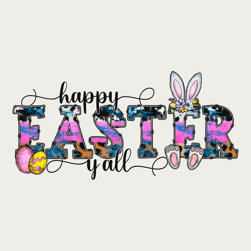 Happy Easter Y'all Zipper Hoodie by CowhideDigitalArt | Teevron