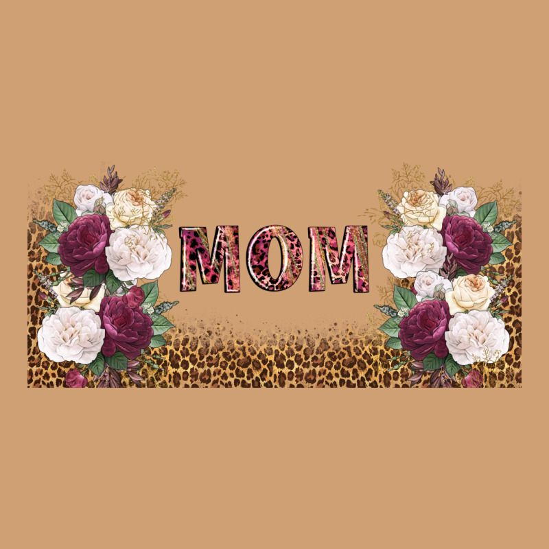 Mom Burgundy Flowers With Leopard Vintage Tee by TumblerDesignByShophia | Teevron
