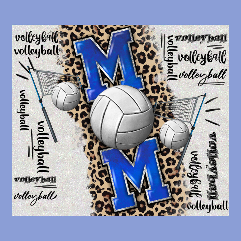 Volleyball Mom Blue Mother's Day Long Sleeve Tee by CowGirlArtShop | Teevron