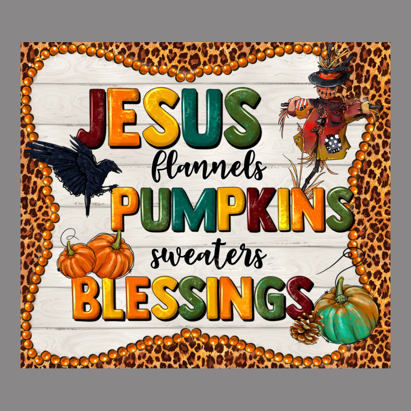 Jesus Flannel's Pumpkins Blessings Vintage Tee by TumblerDesignByShophia | Teevron