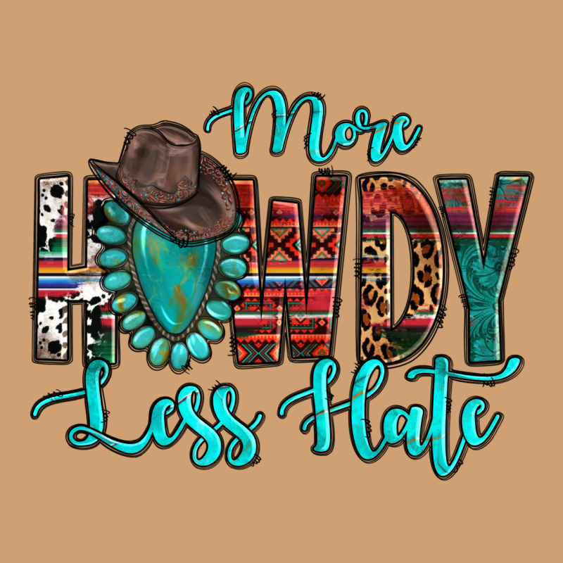 Western More Howdy Less Hate Cowboy Hat Gemstone Vintage Tee by HowdyJamesFarm | Teevron