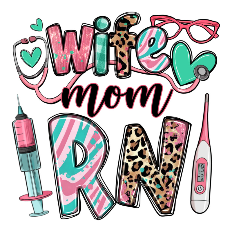 Wife Mom Rn Registered Nurse Classic Tee by RanaPortraitStore | Teevron