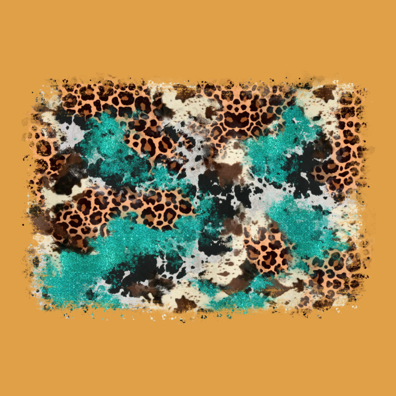 Cowhide Turquoise Glitter Premium Hoodie by FaDigitalArtStudio | Teevron